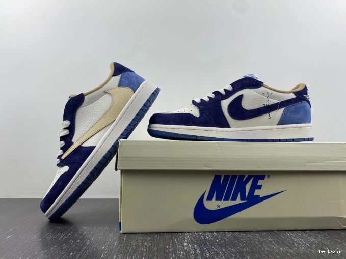 1st Kicks Shoes JORDAN X TRAVIS Comfortable SCOTT AIR CUSTOM 742 1 DM7866- 1108